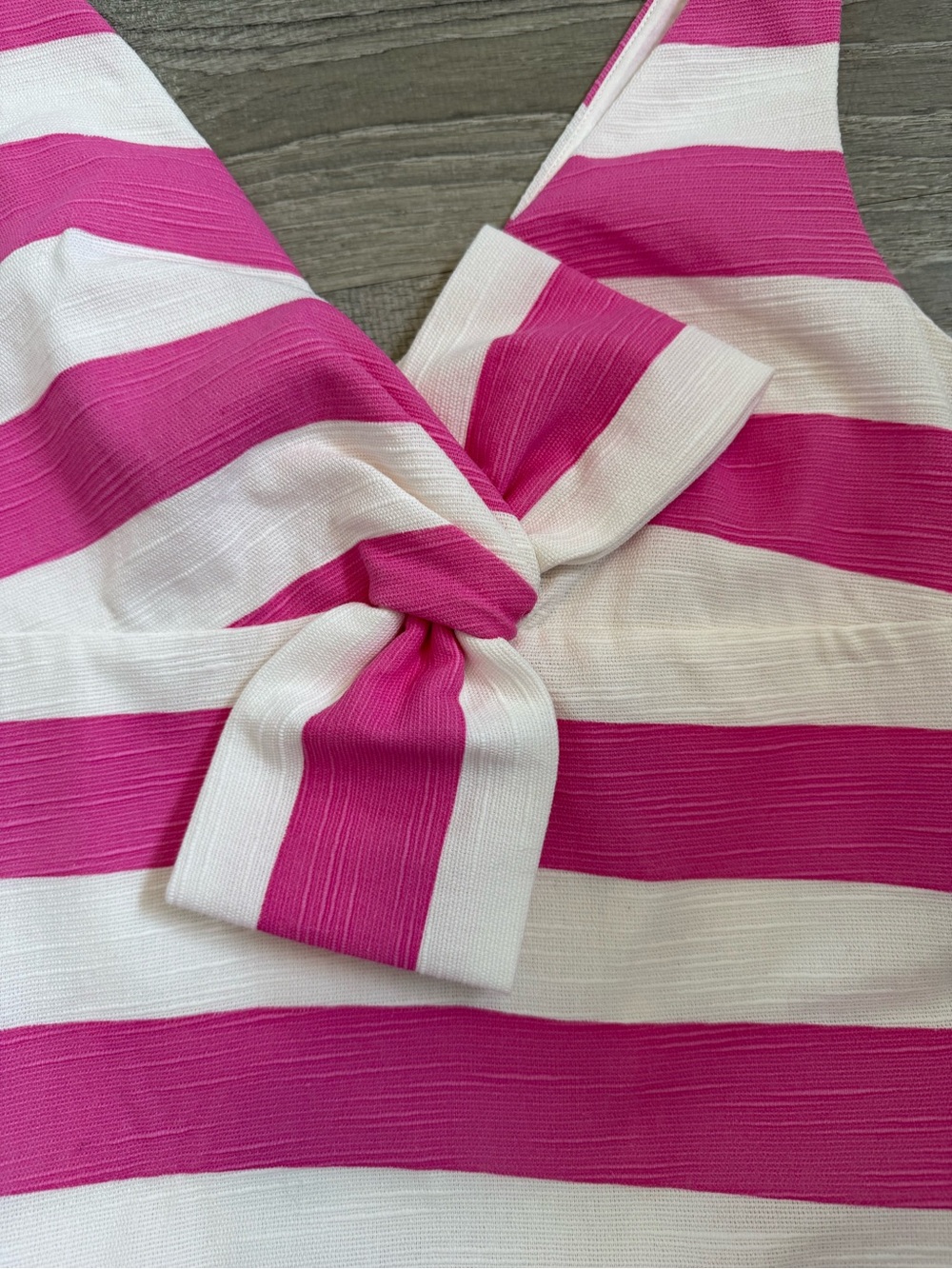 kate spade‎ Striped "silverscreen" Mini Dress Pink Bow. 🎀 Barbie - Picture 4 of 8